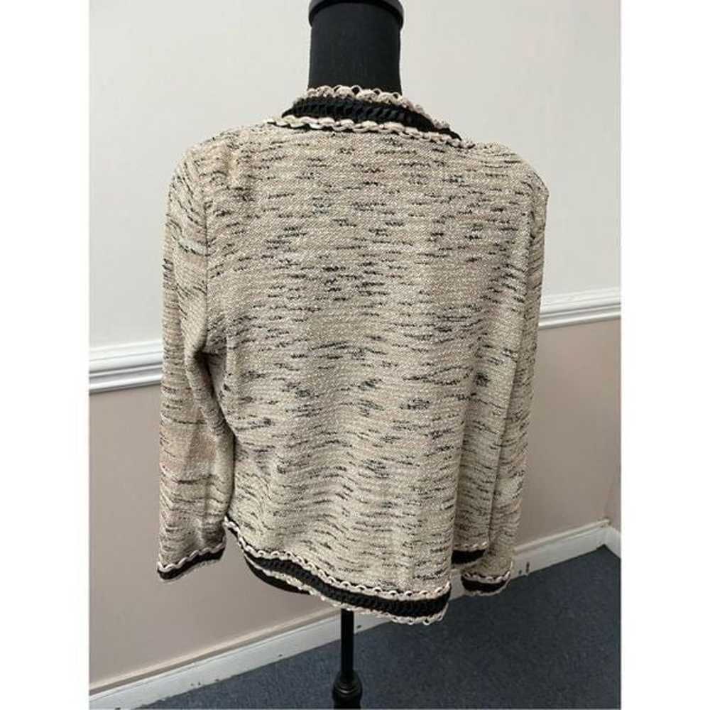 Ming Wang Jacket and Tank Top Tweed Sweater Set - image 4