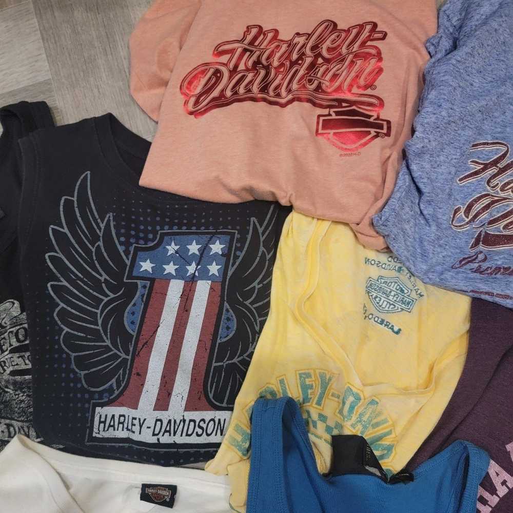 Harley Davidson bundle of women shirts tanks - image 4