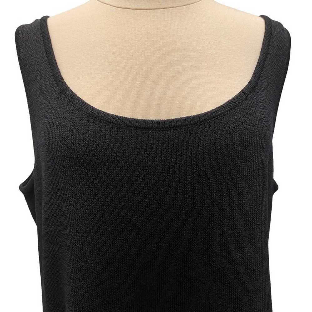 St. John Knit Sleeveless Scoop Neck Shell Blouse … - image 3