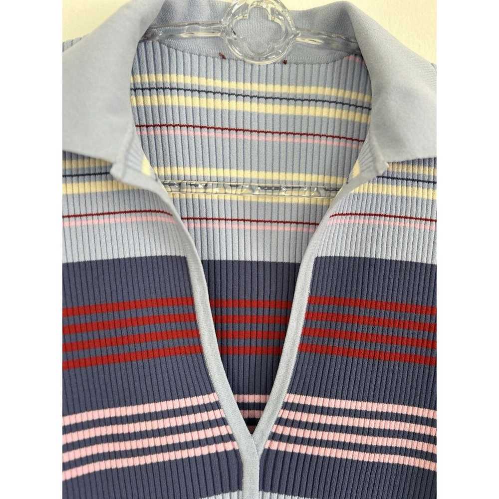 Altuzarra V Neck Striped Top Small Stretch Orig $… - image 2