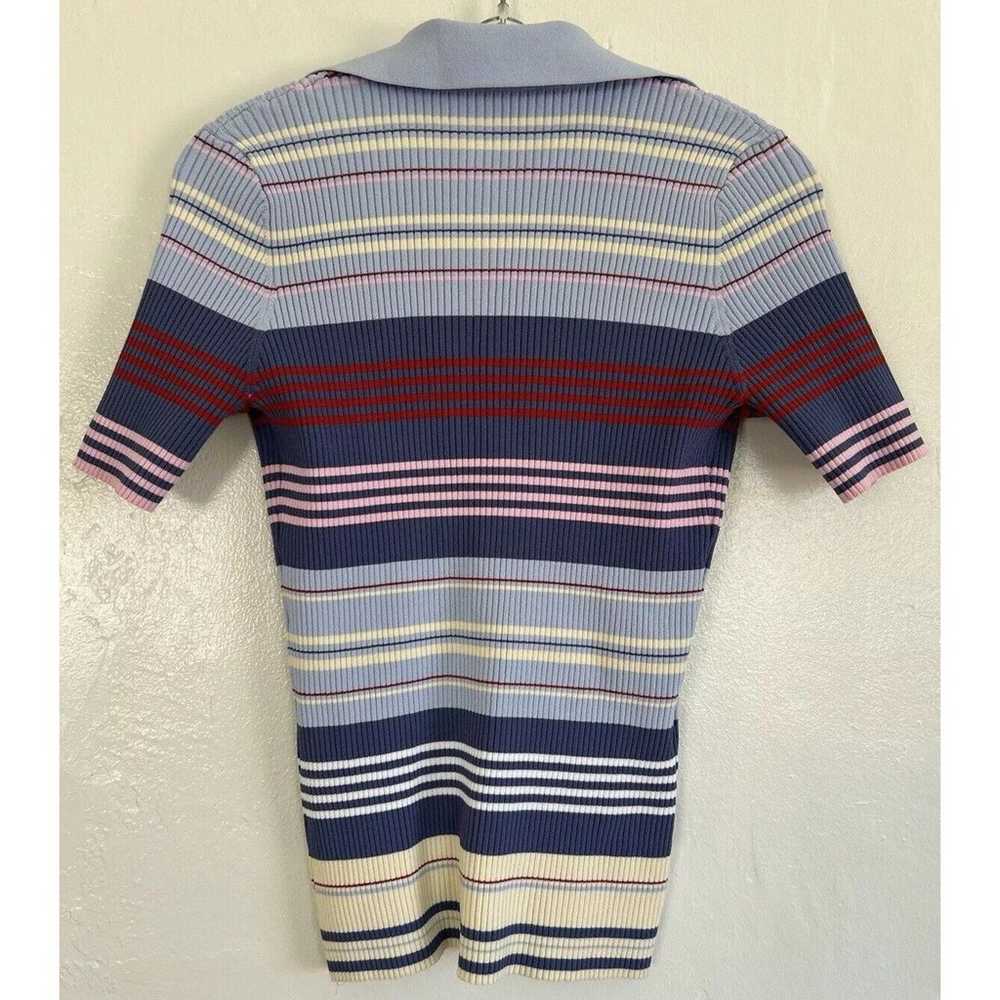 Altuzarra V Neck Striped Top Small Stretch Orig $… - image 3