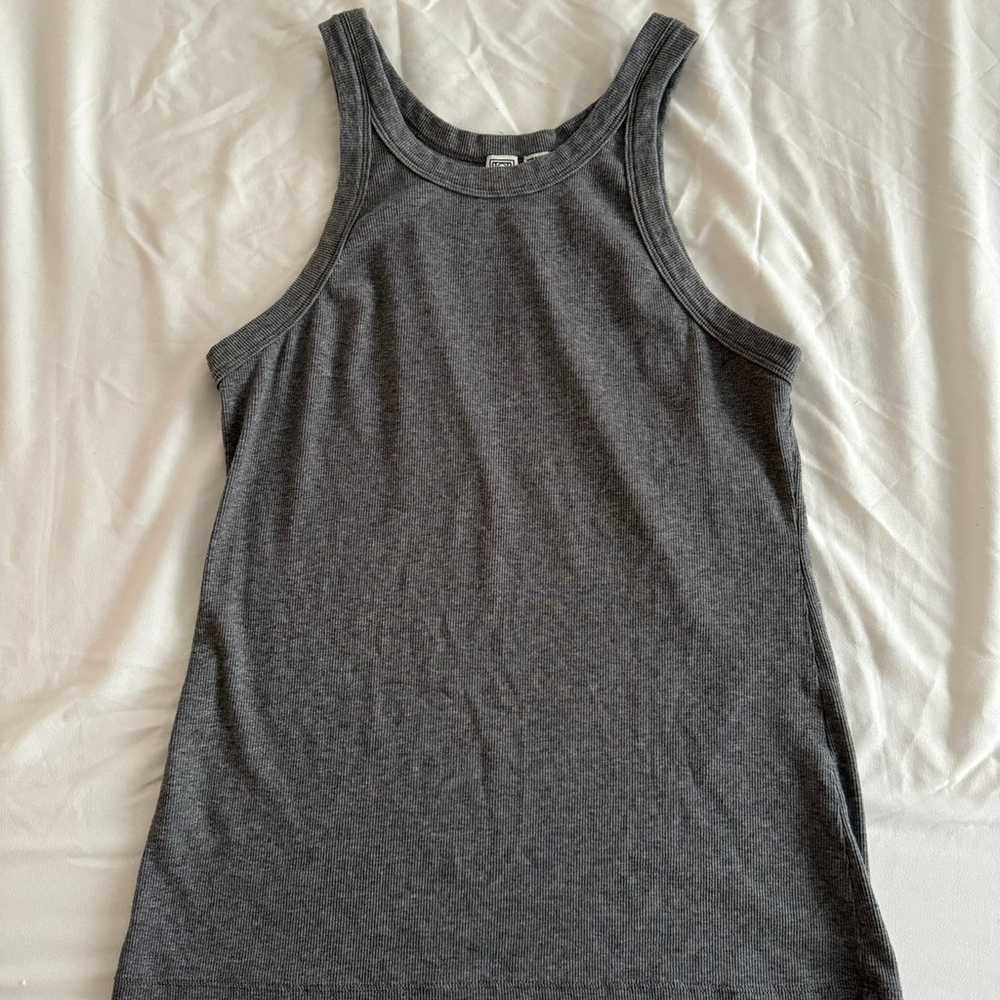 Toteme Grey Espera Rib Tank Top size S - image 4