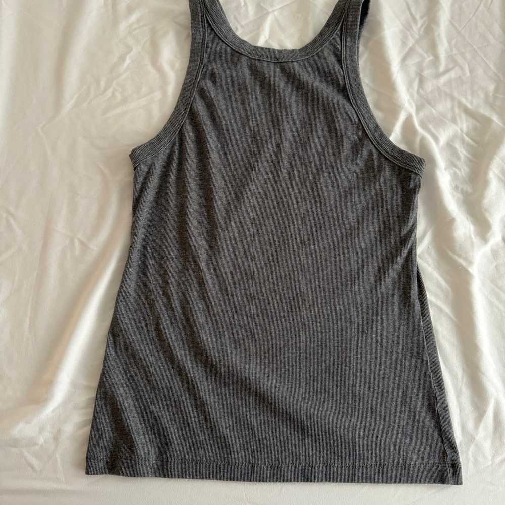 Toteme Grey Espera Rib Tank Top size S - image 6