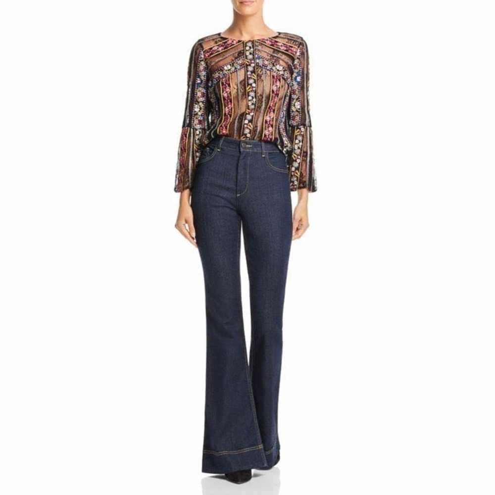 Alice + Olivia Larue Embroidered Lace Top - image 2