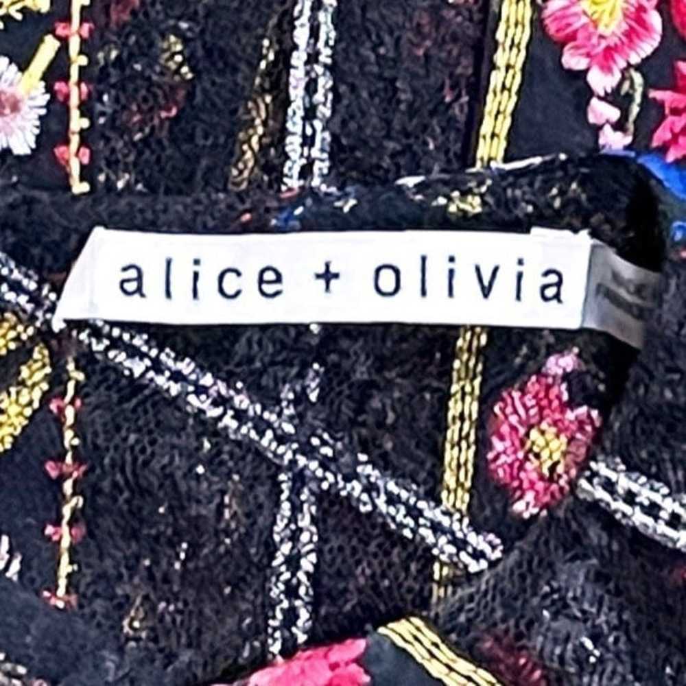 Alice + Olivia Larue Embroidered Lace Top - image 8