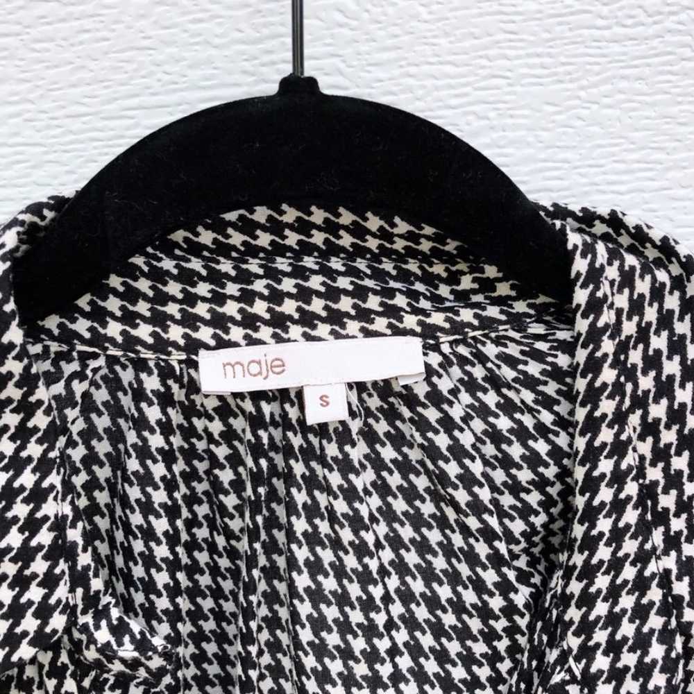 Maje Houndstooth Blouse - image 3