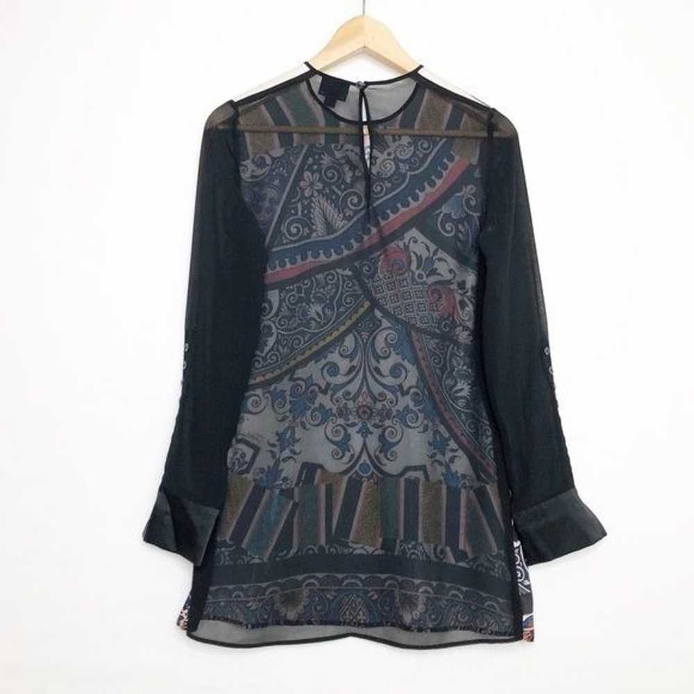 Just Cavalli graphic print, sheer tunic top - image 2