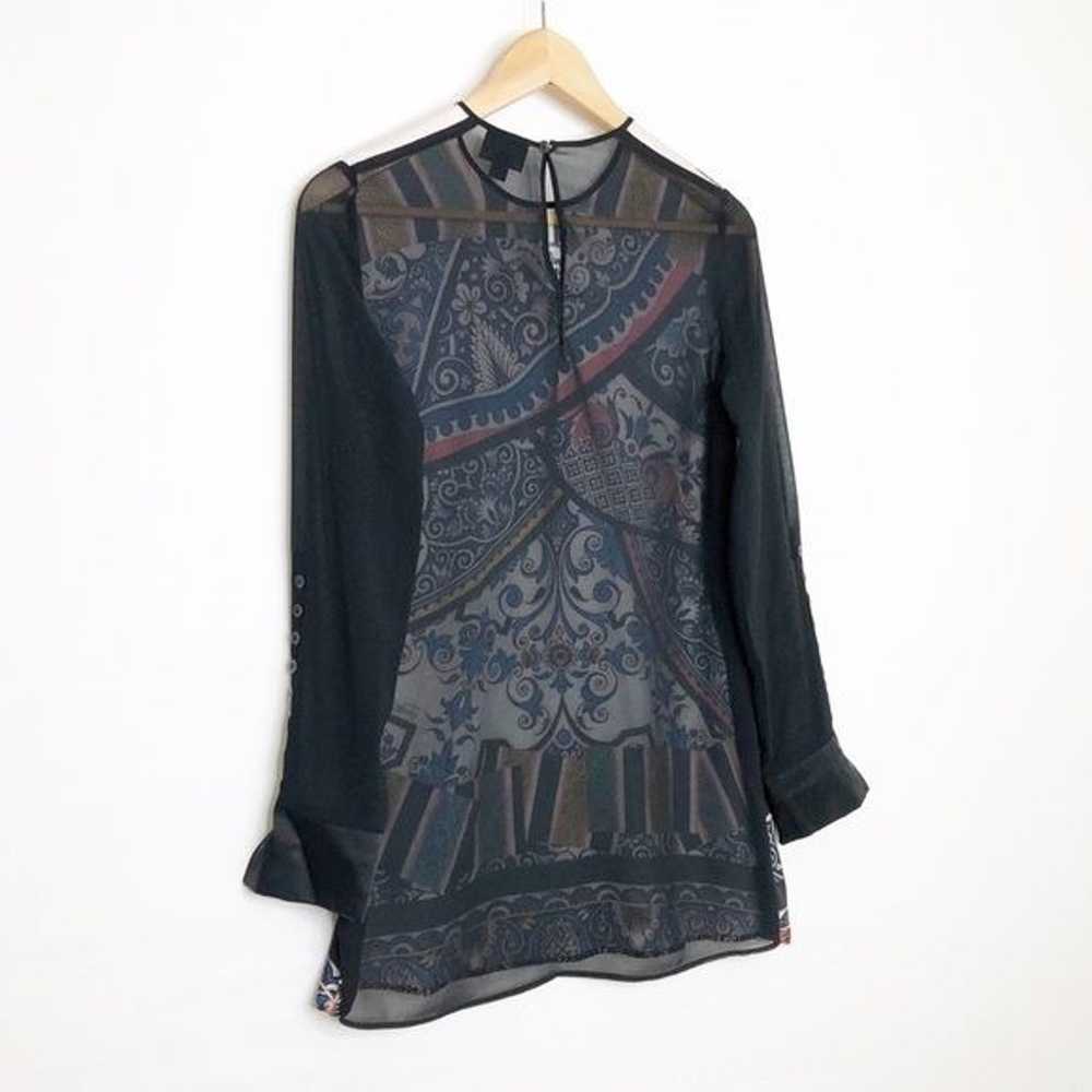 Just Cavalli graphic print, sheer tunic top - image 6