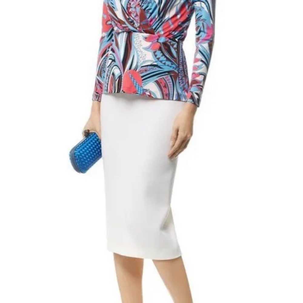 Emilio Pucci Grasshopper Blue Long Sleeve EP Sign… - image 8