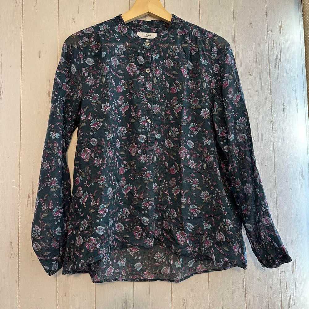 ISABEL ÉTOILE MARANT Long Sleeve Flower Print Shi… - image 1