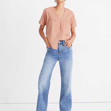 Madewell Rhyme Button Front Top In Clipdot