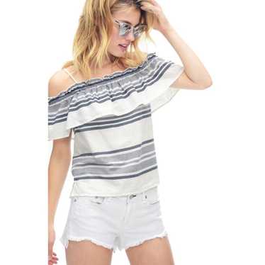 Splendid Blue Traveler Striped Blouse - image 1