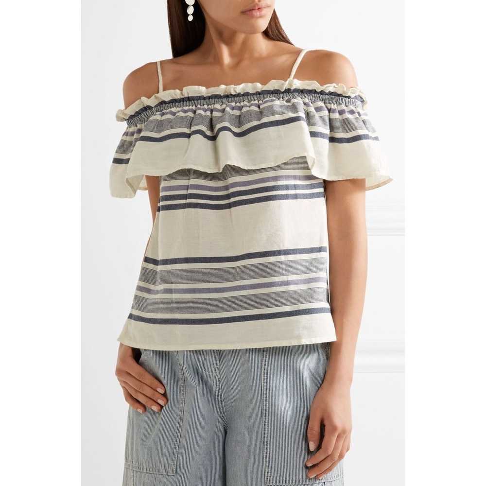 Splendid Blue Traveler Striped Blouse - image 2