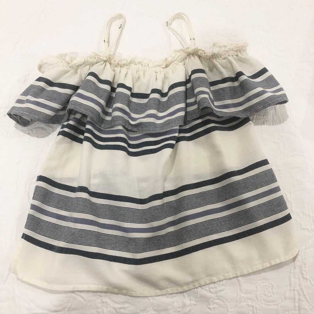 Splendid Blue Traveler Striped Blouse - image 4