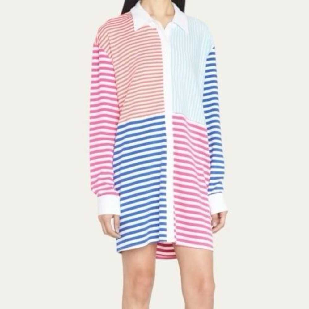 Solid & Striped Oxford Striped Color Block Tunic … - image 2