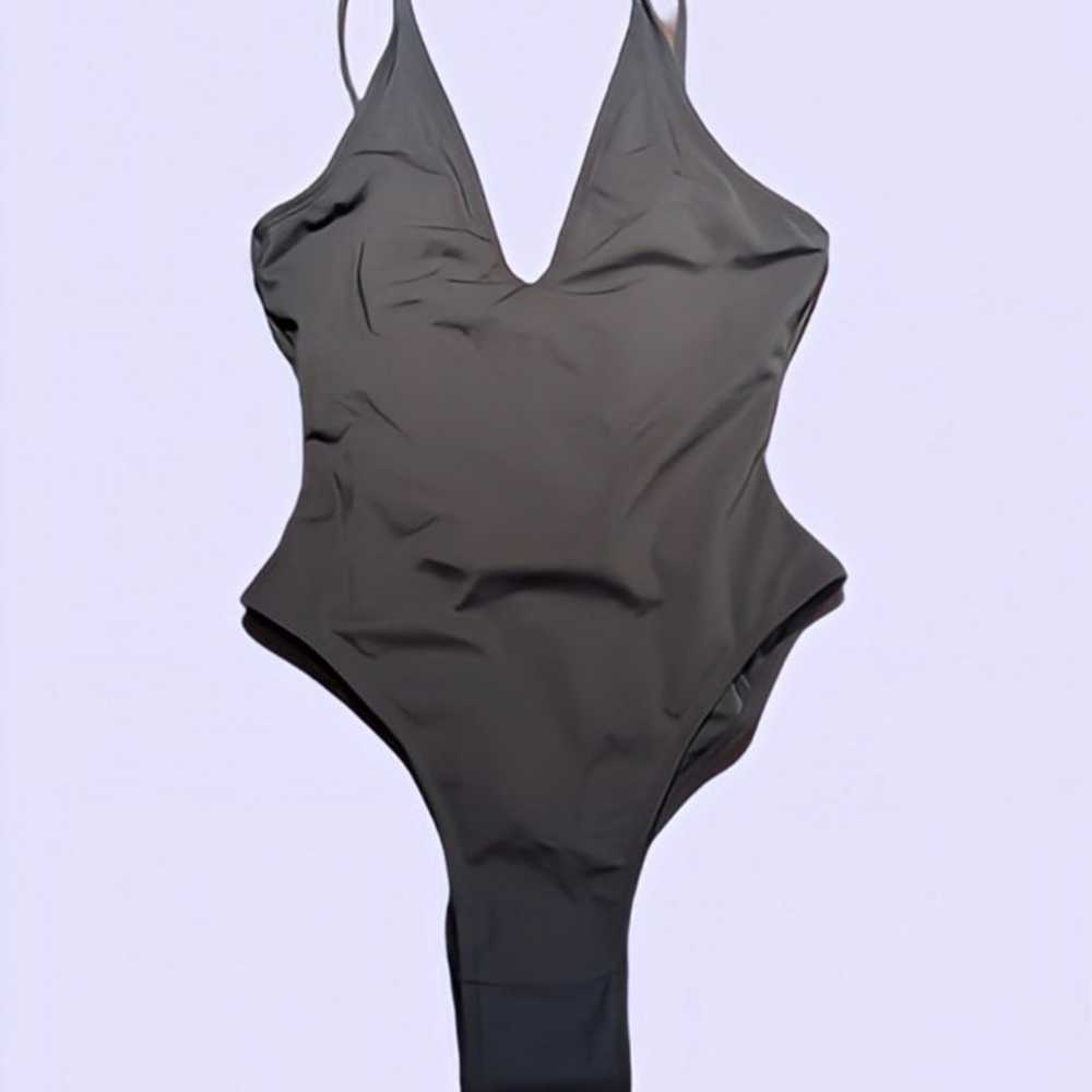 TA3 hi cut plungey one piece swimsuit - image 3