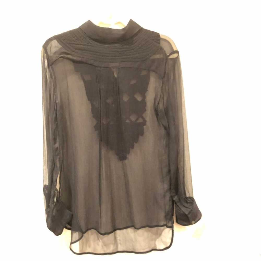 Black Sheer Blouse - image 3