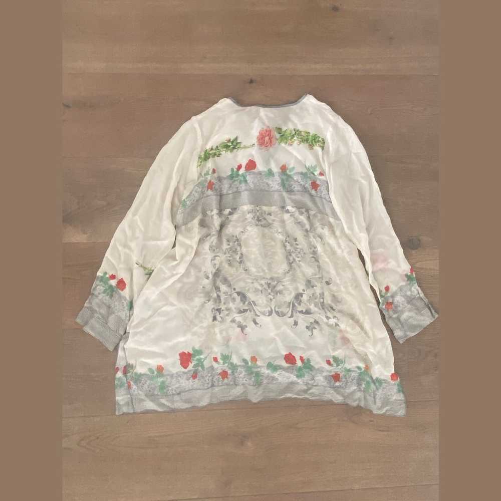 johnny was floral printed keyhole tunic blouse - image 2