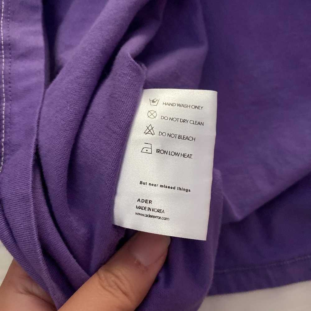 Ader purple T shirt SZ A2 OVERSIZE - image 4