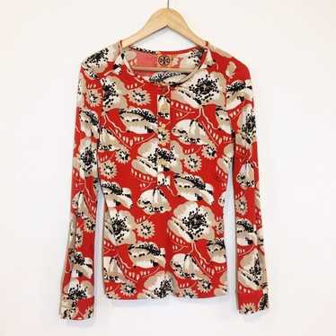 Tori Burch Amy Silk Floral Blouse - image 1