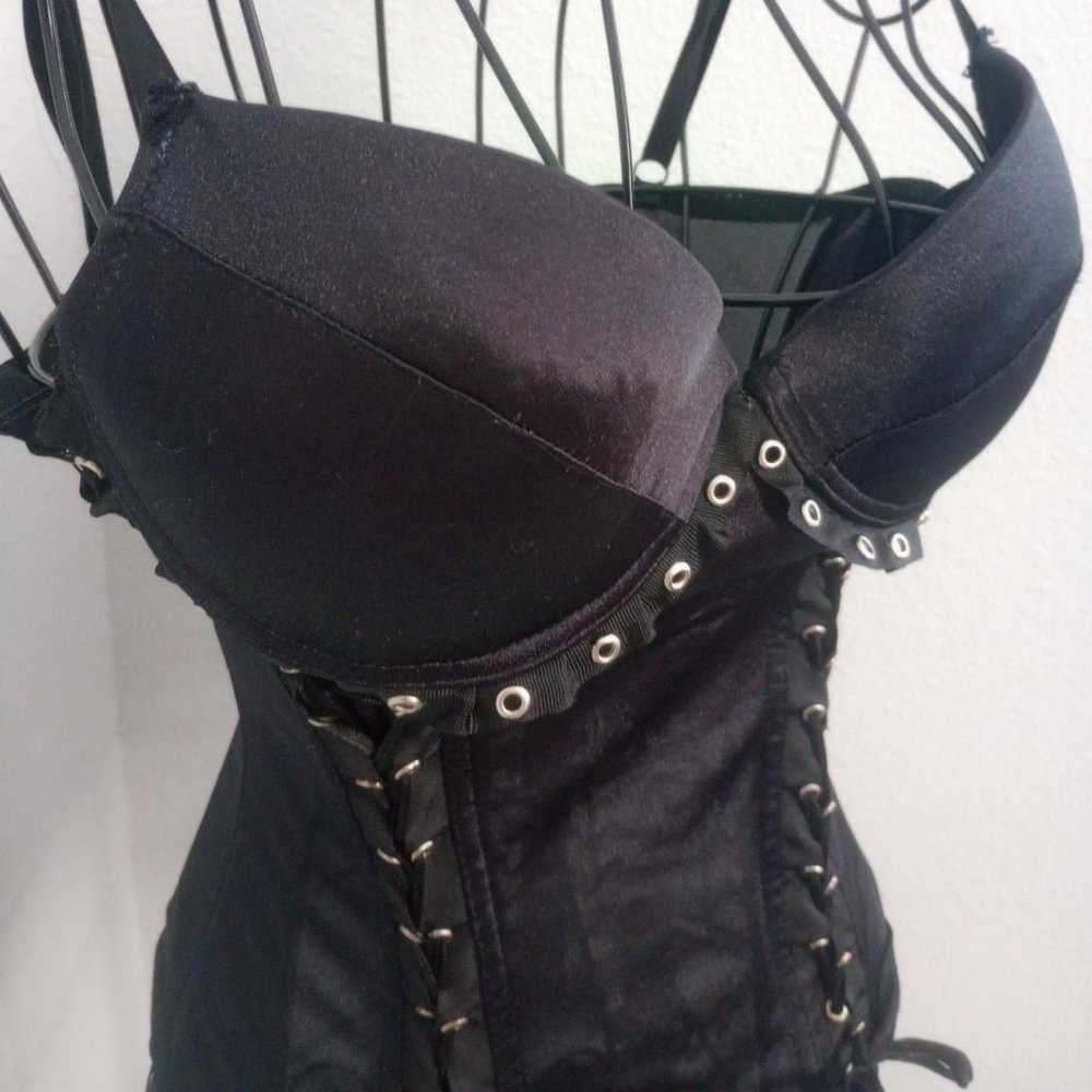 Y2K Morbid Threads Lace-Up Gothic Corset - image 3