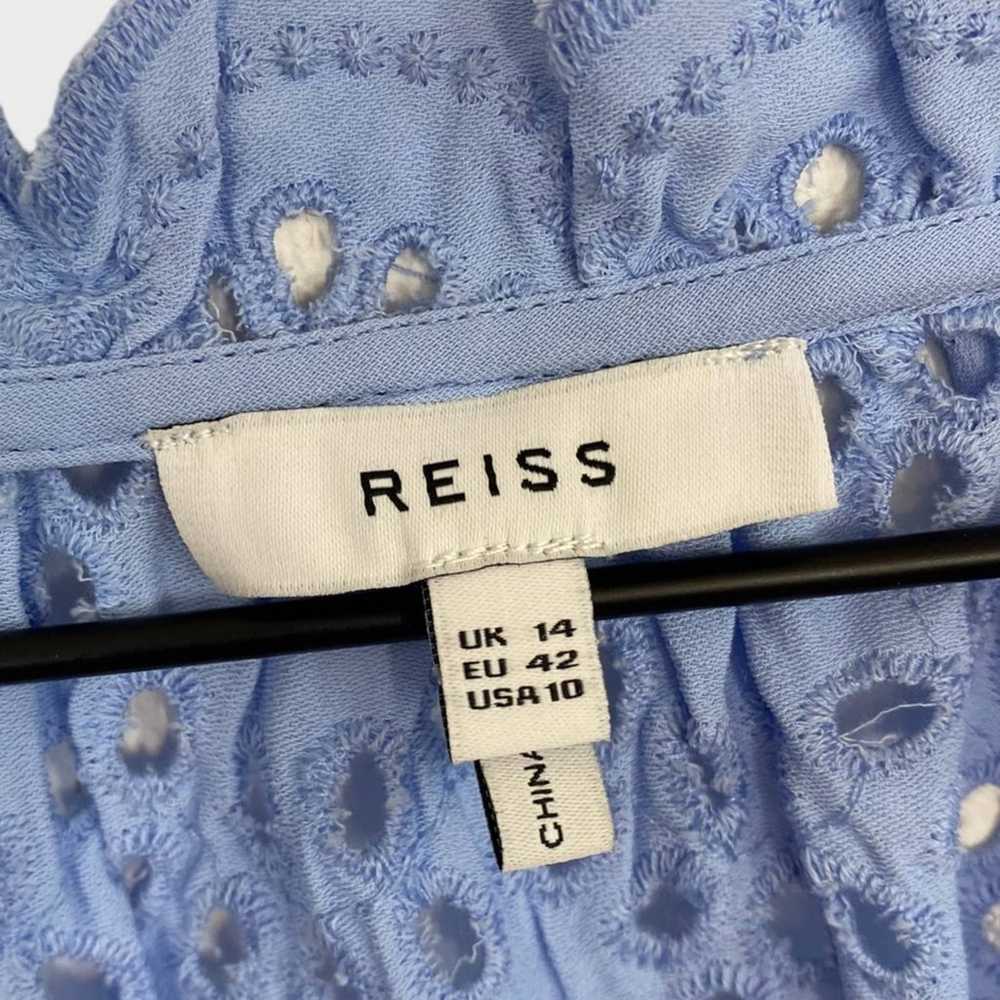 Reiss Blue Flora Broderie Scalloped Blouse US siz… - image 7