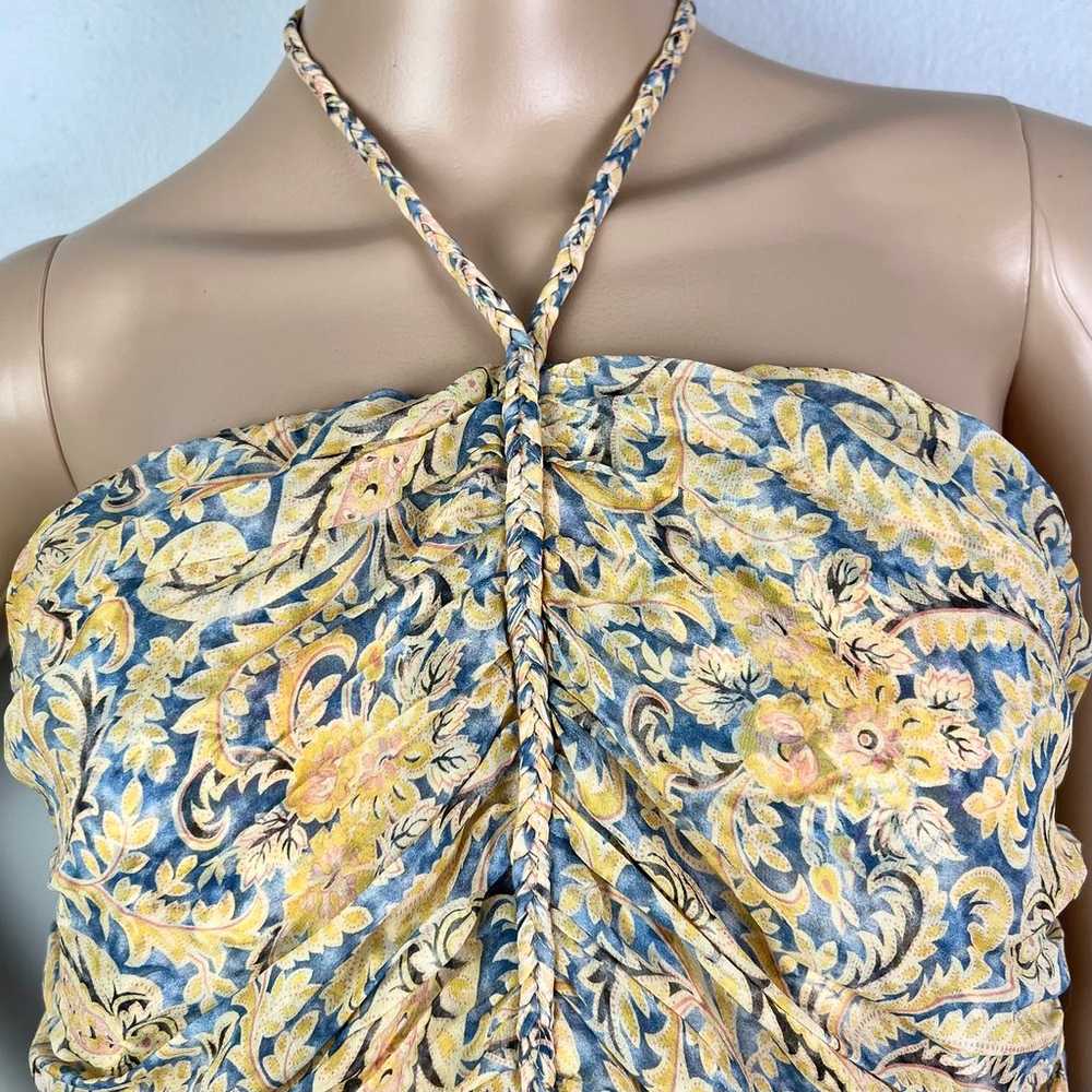 $398 NEW VERONICA BEARD SILK PAISLEY PRINT HALTER… - image 4