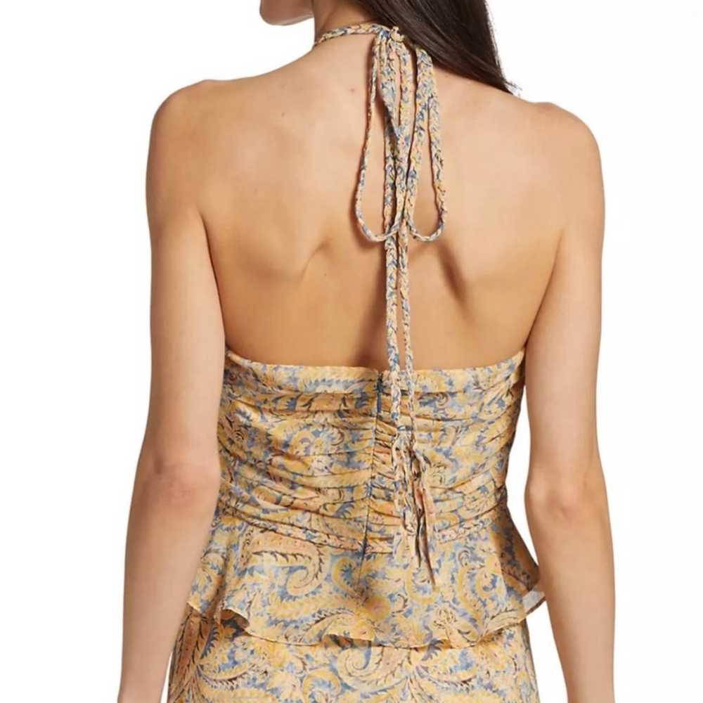 $398 NEW VERONICA BEARD SILK PAISLEY PRINT HALTER… - image 7