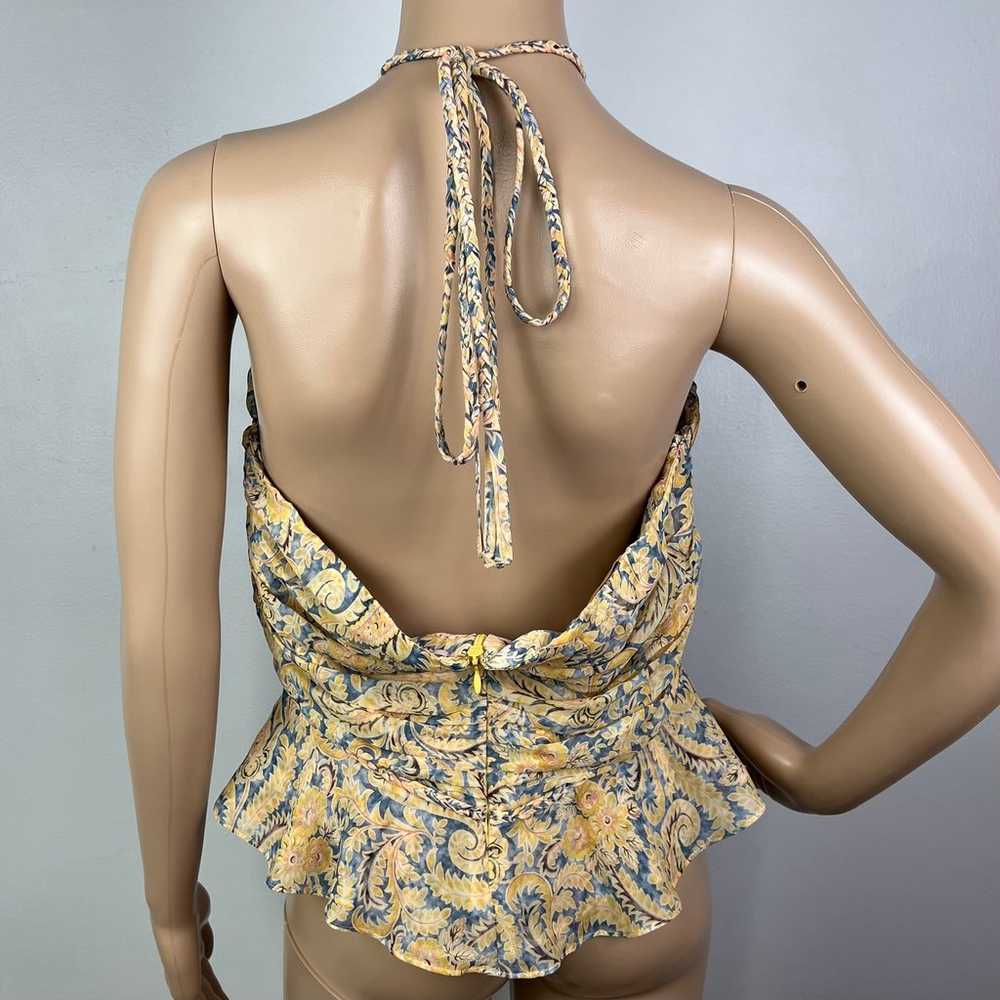 $398 NEW VERONICA BEARD SILK PAISLEY PRINT HALTER… - image 8