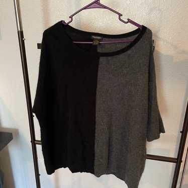 Philosophy cashmere color block short sleeve swea… - image 1