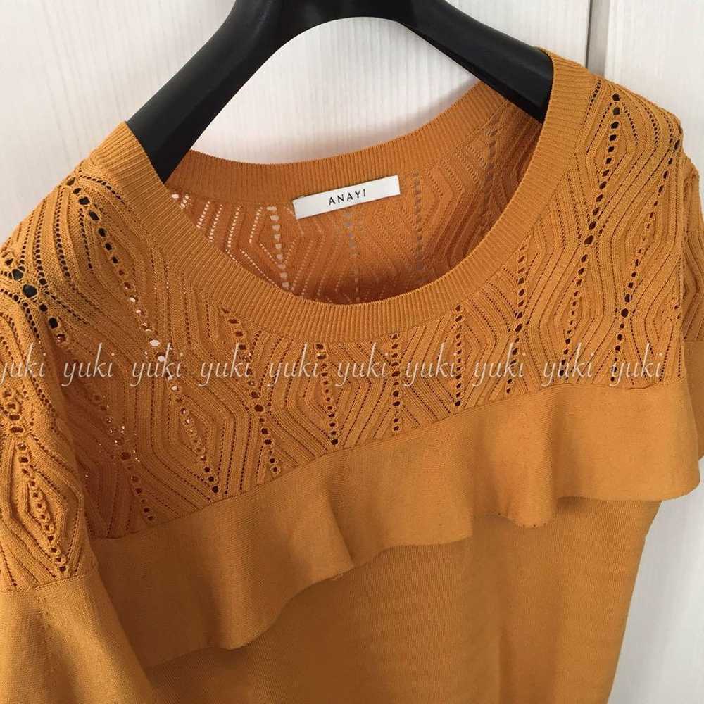 ANAYI Rayon Nylon Ruffle Pullover - image 2