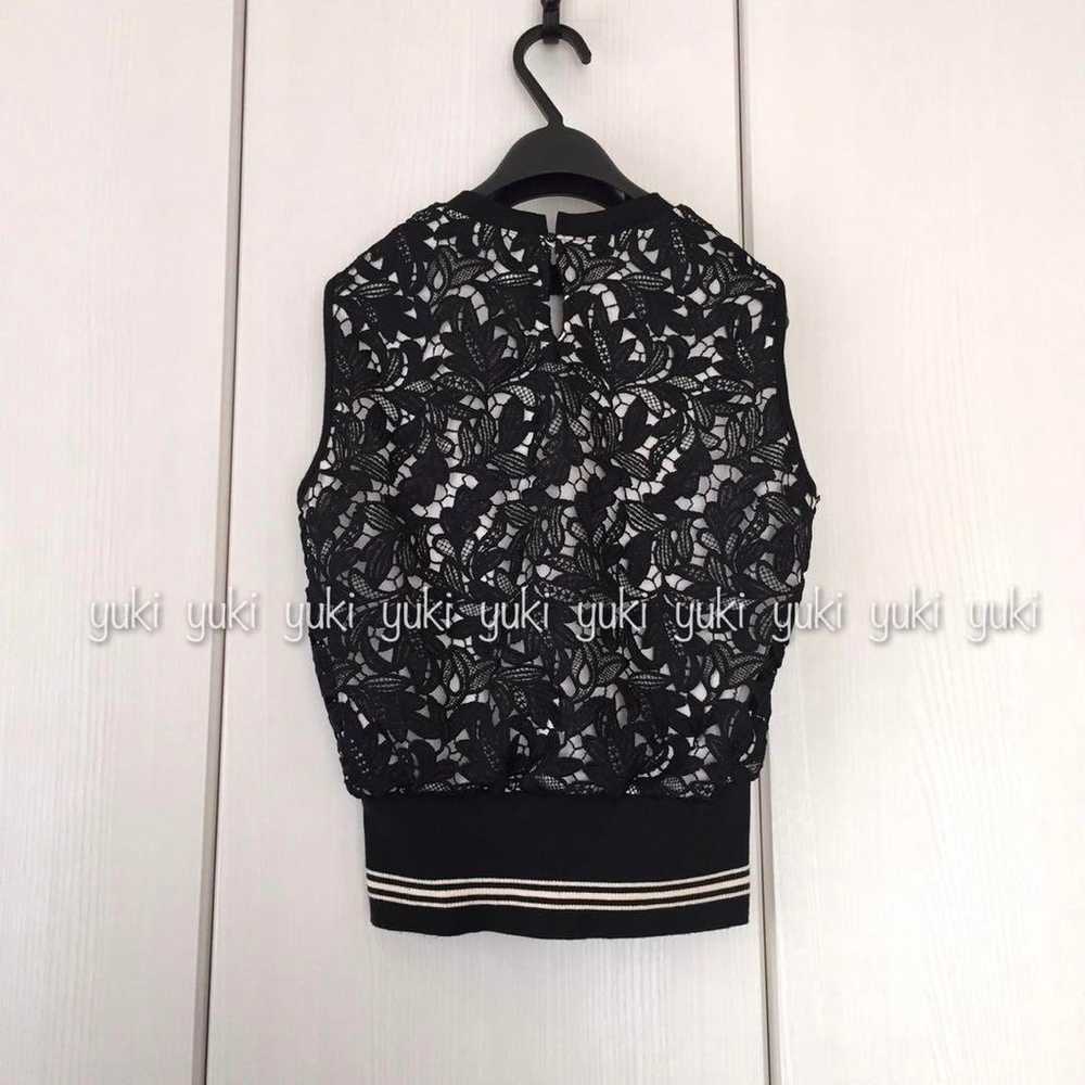 ANAYI Leaf Chemical Lace Rib Pullover - image 5