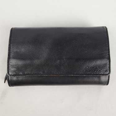 Derek Alexander Black Leather Accordion Wallet - image 1