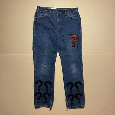 PABLO VINCI 織れ Knee patch remake denim