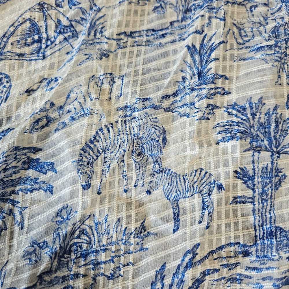 Tory Burch Tessa Silk Blouse Size 6 Safari Animal… - image 8