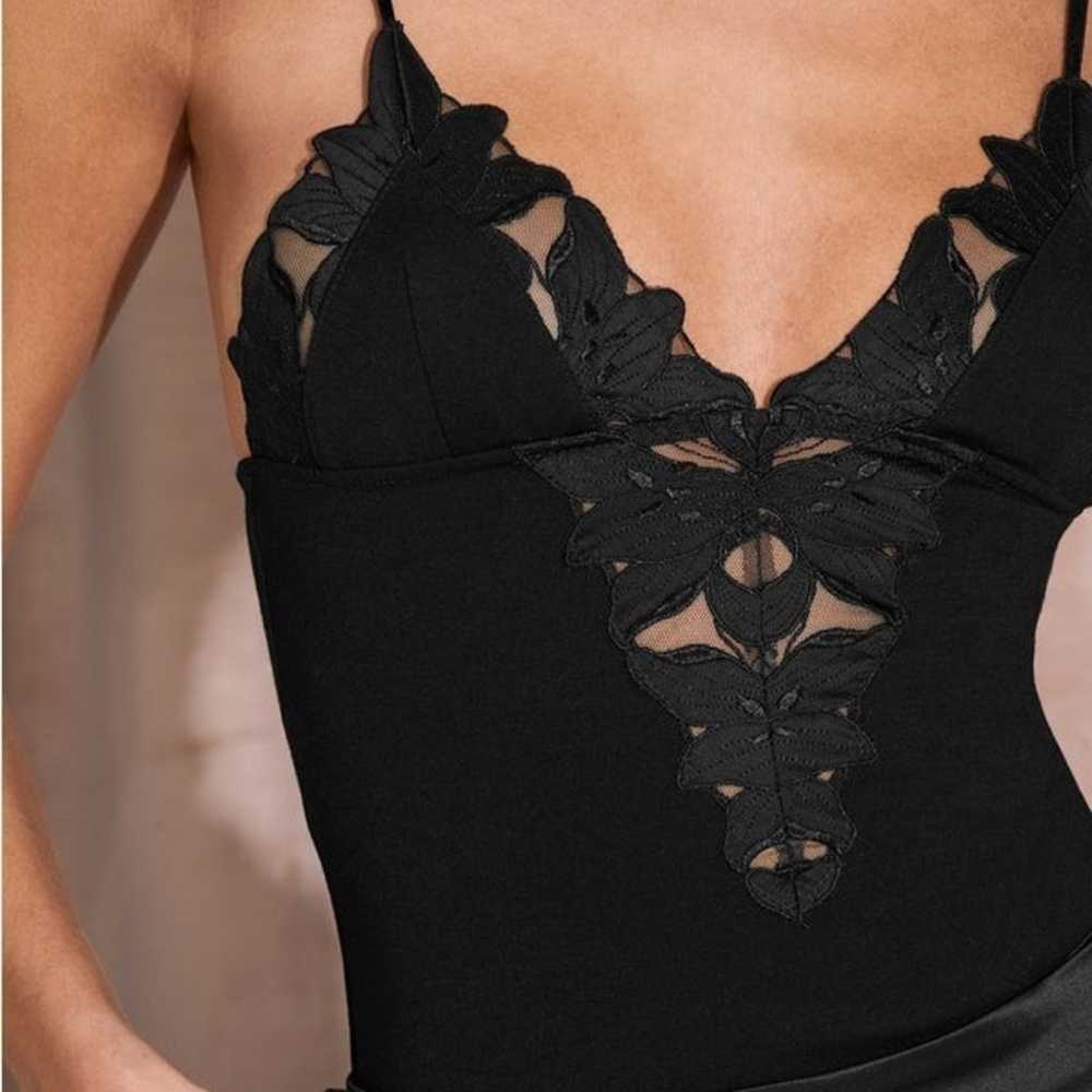 FLEUR DU MAL Lily Embroidery V Neck Plunge Bodysu… - image 10