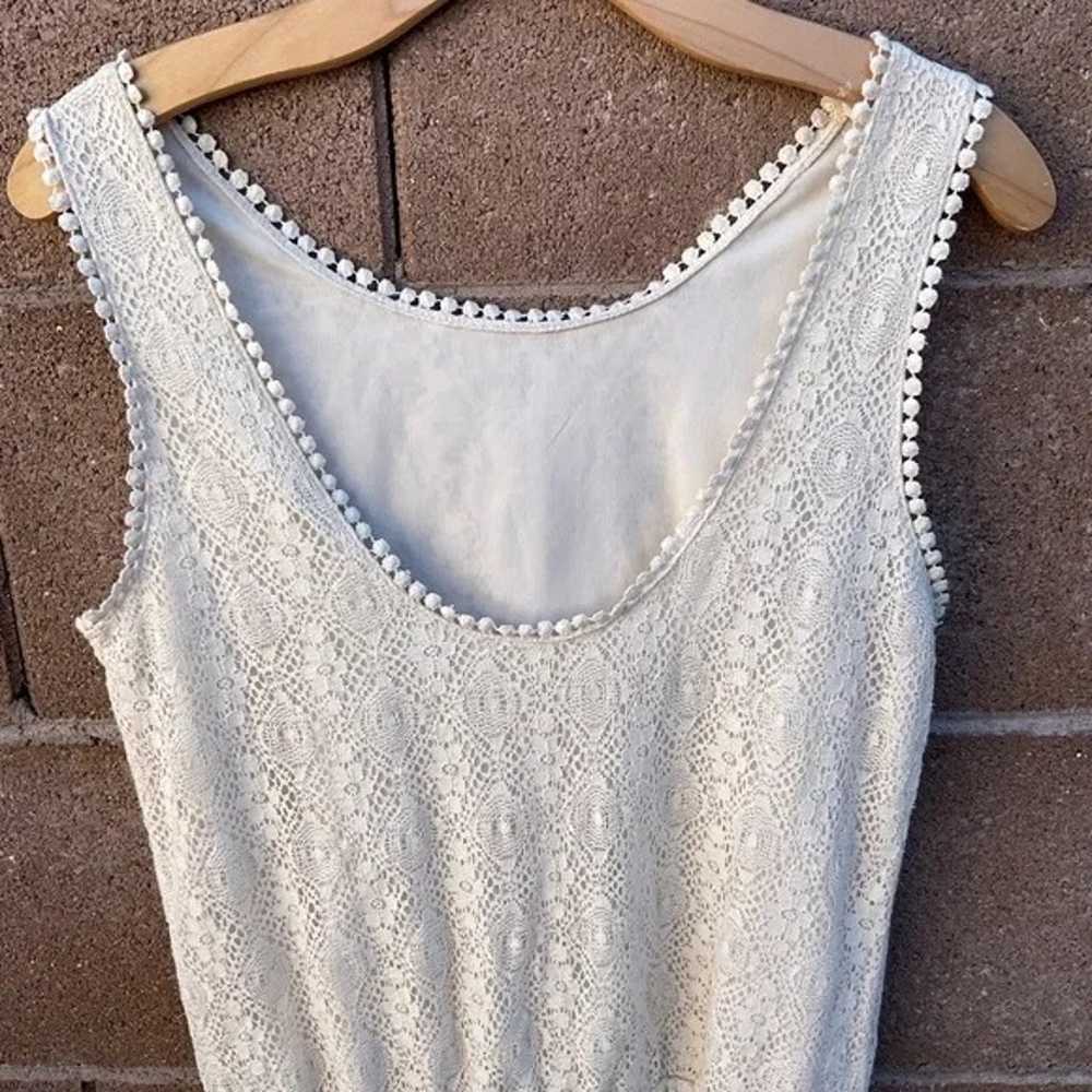 Trafaluc Crochet Summer Romper Lace Jumpsuit Crea… - image 1