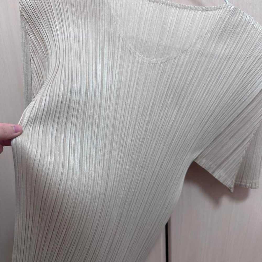 Issey Miyake Pleats Please V-Neck Top - image 6