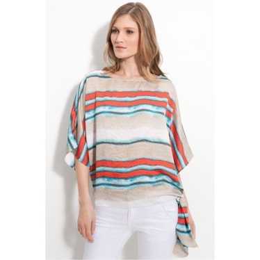 Michael Kors Striped Side Tie Blouse