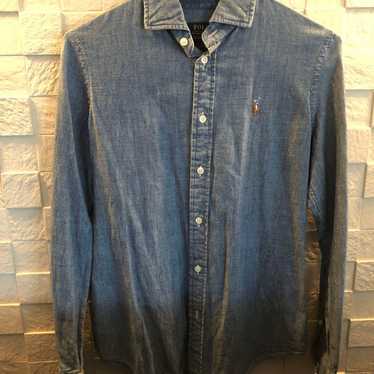 Polo Ralph Lauren Denim Shirt Size S Long Sleeve - image 1