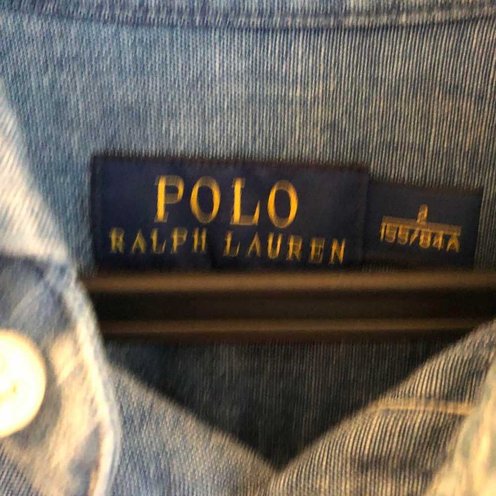 Polo Ralph Lauren Denim Shirt Size S Long Sleeve - image 3