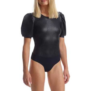 Commando Puff-Sleeve Faux Leather Bodysuit - image 1