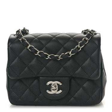 CHANEL Caviar Quilted Mini Square Flap Black