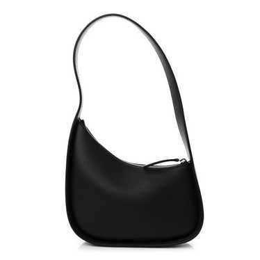 THE ROW Smooth Calfskin Half Moon Shoulder Bag Bl… - image 1