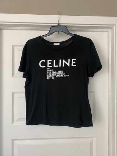 Celine Celine paris invalides graphic print tee