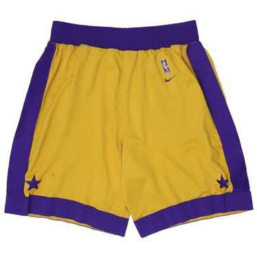 Vintage 90's Nike NBA Los Angeles Lakers Shorts S… - image 1