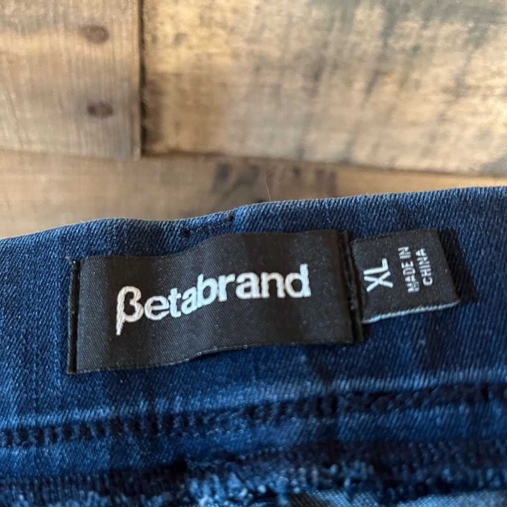 Betabrand‎ Darkwash Yoga Pull On Jeans Size XL - image 10