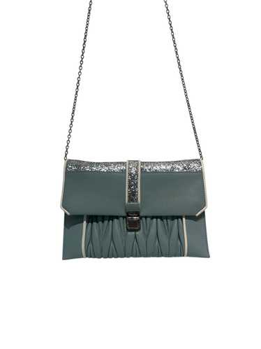 MIU MIU/Cross Body Bag/Leather/BLU/leather/glitter