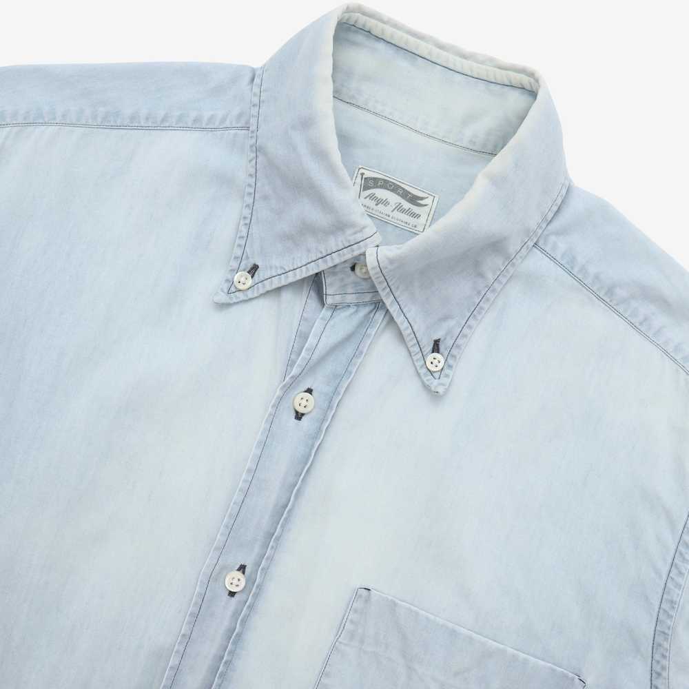 Anglo Italian Sport Light Denim BD Shirt - image 3