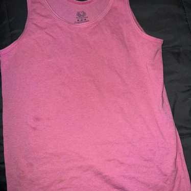 Girls pink tank top medium Girls pink tank top med